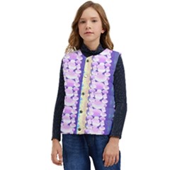 Background Graphic Beautiful Wallpaper Art Kid s Short Button Up Puffer Vest	