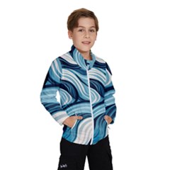 Pattern Ocean Waves Arctic Ocean Blue Nature Sea Kids  Windbreaker