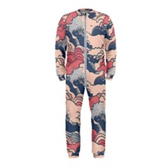 Waves Ocean Sea Water Pattern Rough Seas Onepiece Jumpsuit (kids)