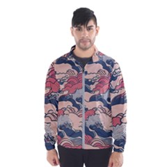 Waves Ocean Sea Water Pattern Rough Seas Men s Windbreaker