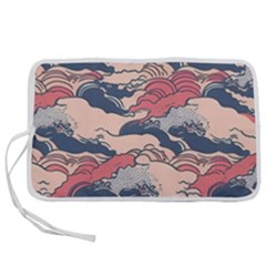 Waves Ocean Sea Water Pattern Rough Seas Pen Storage Case (s) by danenraven