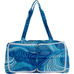 Ocean Waves Sea Abstract Pattern Water Blue Multi Function Bag by danenraven