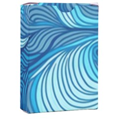 Ocean Waves Sea Abstract Pattern Water Blue Playing Cards Single Design (rectangle) With Custom Box