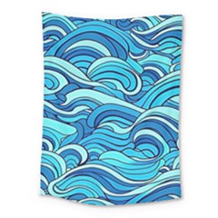 Pattern Ocean Waves Blue Nature Sea Abstract Medium Tapestry