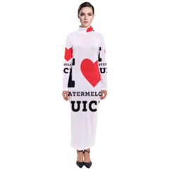 I Love Watermelon Juice Turtleneck Maxi Dress by ilovewhateva