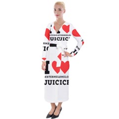 I Love Watermelon Juice Velvet Maxi Wrap Dress by ilovewhateva