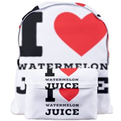 I Love Watermelon Juice Giant Full Print Backpack by ilovewhateva