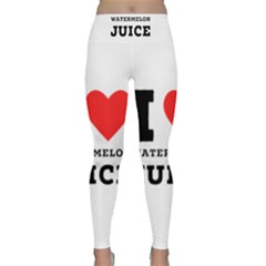 I Love Watermelon Juice Lightweight Velour Classic Yoga Leggings by ilovewhateva