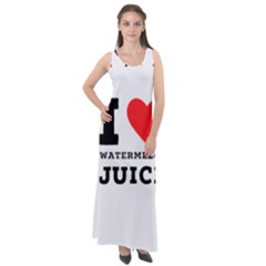 I Love Watermelon Juice Sleeveless Velour Maxi Dress by ilovewhateva