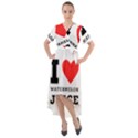 I love watermelon juice Front Wrap High Low Dress View1