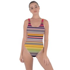 Neopolitan Horizontal Lines Strokes Bring Sexy Back Swimsuit