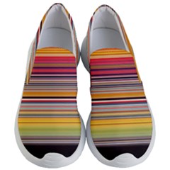 Neopolitan Horizontal Lines Strokes Women s Lightweight Slip Ons by Bangk1t