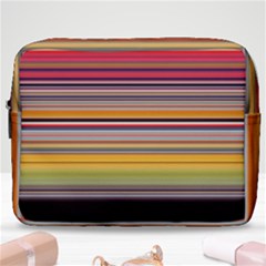 Neopolitan Horizontal Lines Strokes Make Up Pouch (large)