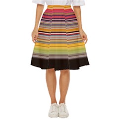 Neopolitan Horizontal Lines Strokes Classic Short Skirt by Bangk1t