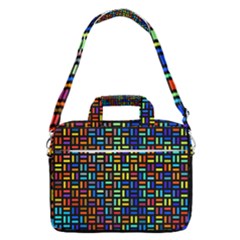 Geometric Colorful Square Rectangle Macbook Pro 16  Shoulder Laptop Bag by Bangk1t