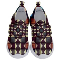 Symmetry Geometric Pattern Texture Kids  Velcro No Lace Shoes by Bangk1t