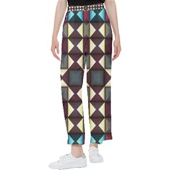 Symmetry Geometric Pattern Texture Women s Pants 