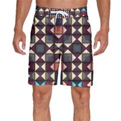 Symmetry Geometric Pattern Texture Men s Beach Shorts by Bangk1t