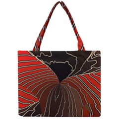 Red Gold Black Voracious Plant Leaf Mini Tote Bag by Bangk1t