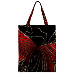 Red Gold Black Voracious Plant Leaf Zipper Classic Tote Bag by Bangk1t