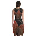 Red Gold Black Voracious Plant Leaf Sleeveless Chiffon Dress   View2