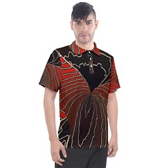 Red Gold Black Voracious Plant Leaf Men s Polo Tee by Bangk1t