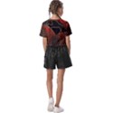 Red Gold Black Voracious Plant Leaf Kids  Basic Tee View2