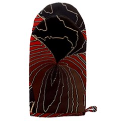 Red Gold Black Voracious Plant Leaf Microwave Oven Glove