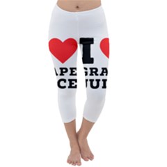 I Love Grape Juice Capri Winter Leggings  by ilovewhateva