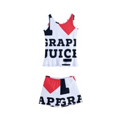 I Love Grape Juice Kids  Boyleg Swimsuit by ilovewhateva