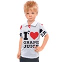 I love grape juice Kids  Polo Tee View1