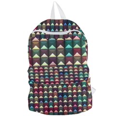 Diamond Geometric Square Design Pattern Foldable Lightweight Backpack by Bangk1t