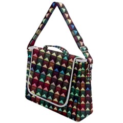 Diamond Geometric Square Design Pattern Box Up Messenger Bag by Bangk1t