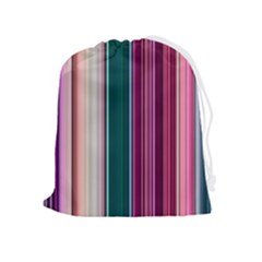 Vertical Line Color Lines Texture Drawstring Pouch (xl)