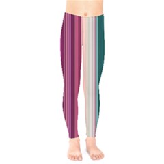 Vertical Line Color Lines Texture Kids  Leggings by Bangk1t