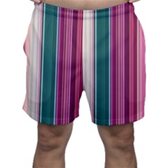 Vertical Line Color Lines Texture Men s Shorts by Bangk1t