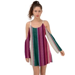 Vertical Line Color Lines Texture Boho Dress