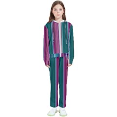 Vertical Line Color Lines Texture Kids  Tracksuit by Bangk1t