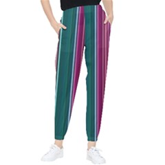 Vertical Line Color Lines Texture Women s Tapered Pants by Bangk1t