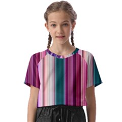 Vertical Line Color Lines Texture Kids  Basic Tee by Bangk1t