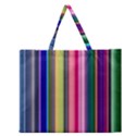 Pastel Colors Striped Pattern Zipper Large Tote Bag View1