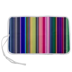 Pastel Colors Striped Pattern Pen Storage Case (m) by Bangk1t