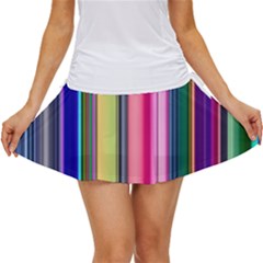 Pastel Colors Striped Pattern Women s Skort by Bangk1t