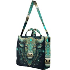 Bull Star Sign Square Shoulder Tote Bag by Bangk1t