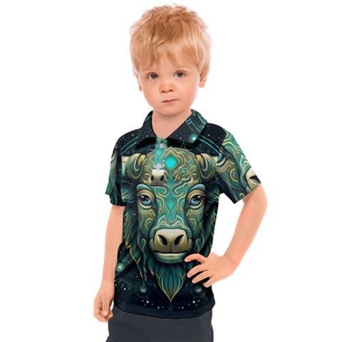 Bull Star Sign Kids  Polo Tee by Bangk1t