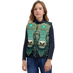 Bull Star Sign Kid s Short Button Up Puffer Vest	 by Bangk1t