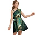 Bull Star Sign Kids  One Shoulder Party Dress View2