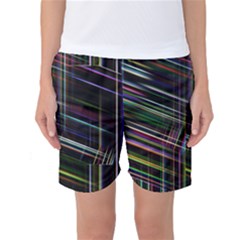 False Prismatic Black Background Women s Basketball Shorts by Bangk1t