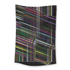 False Prismatic Black Background Small Tapestry by Bangk1t