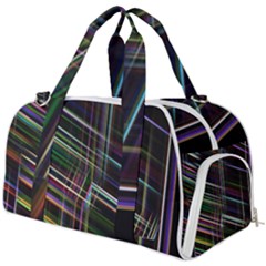 False Prismatic Black Background Burner Gym Duffel Bag by Bangk1t